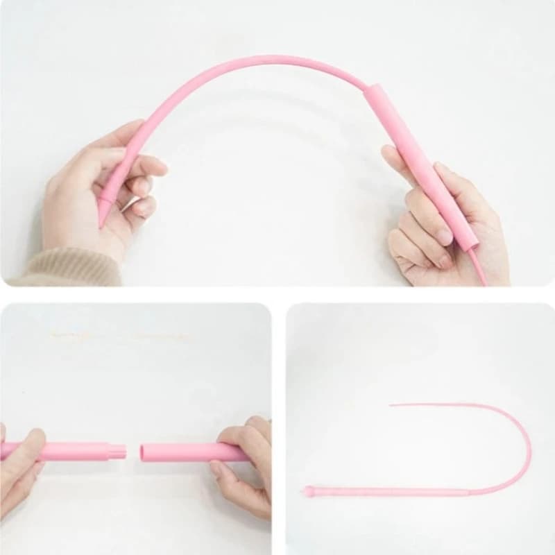 لعبة عصا إغراء للقطط تفاعلية من السيليكون، ذيل فأر محاكٍ لتدريب القطط، ألعاب قطط متينة - 4