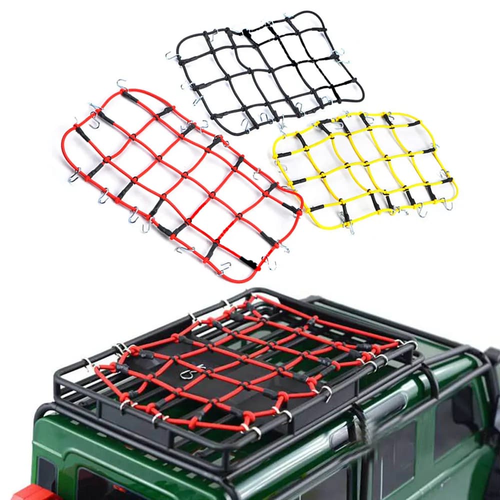 1/10 RC Crawler Car Elastic Luggage Net Simulation DIY Accessories for Traxx TRX4 Defender Axial SCX10 90046 D90 Decoration
