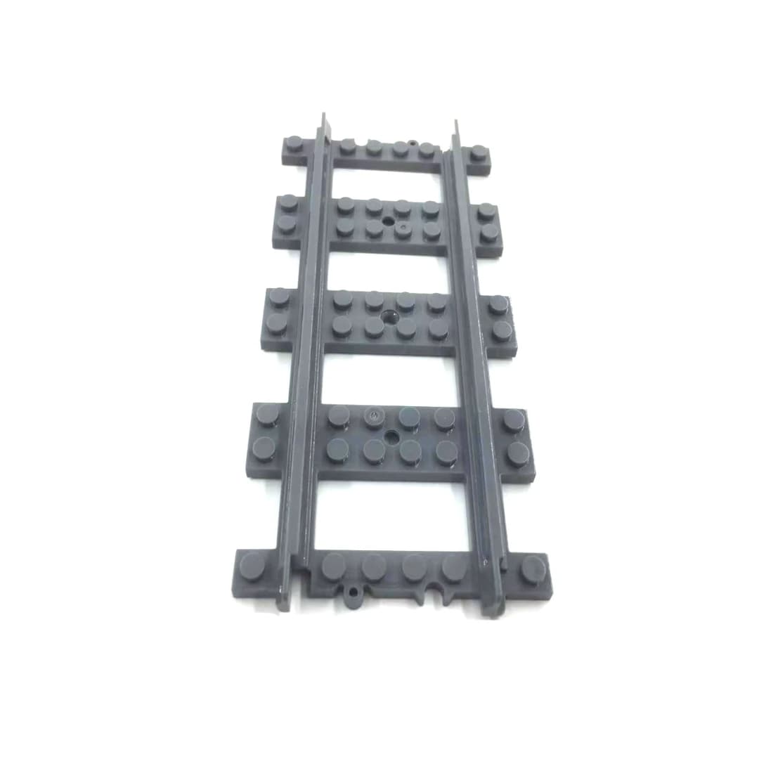 50 قطعة قضبان سكك حديدية مستقيمة لمجموعة قطار المدينة، مكعبات بناء تقنية، ألعاب كلاسيكية للأطفال - 4