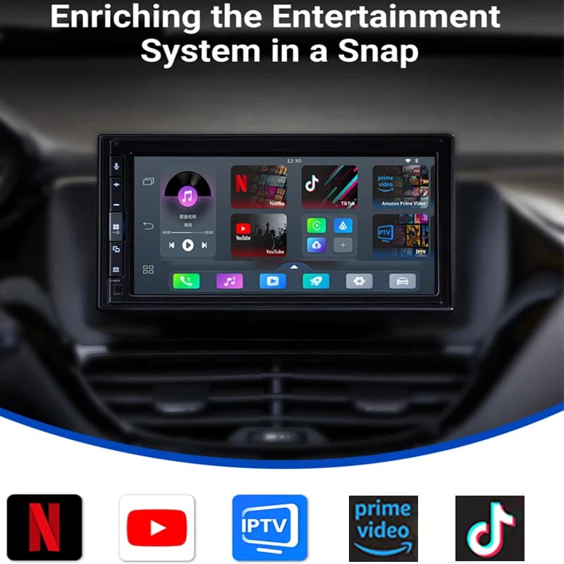 OTTOCAST Play2Video Pro Android Ai Box Pro Built in YouTube Netflix Tiktok IPTV Wired to Wireless CarPlay Car Accessories - 3
