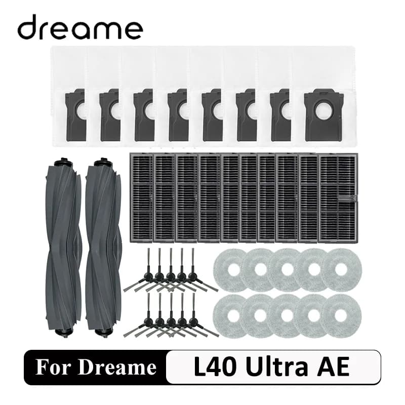 Dreame L40 Ultra AE / L40 Ultra CE/ L10s Ultra CE/ D20 Ultra Robot Vacuum Cleaner Part Main Side Brush Mop Filters Accessories
