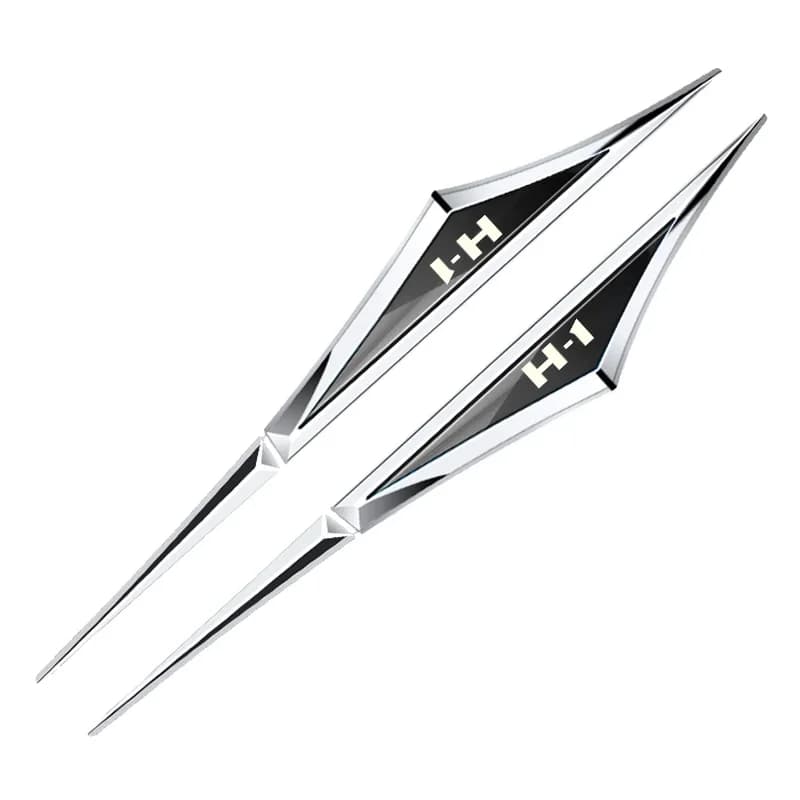 2pcs 3d alloy car stickers car accsesories accessory for Hyundai H1 - 2