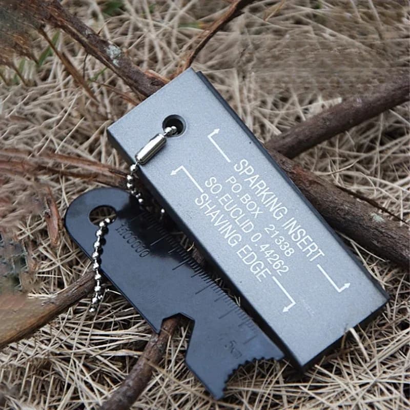 عصا مغنيسيوم مقاومة للماء مع حجر صوان وفولاذ، عدة بدء نار أساسية للتخييم والبقاء - 3