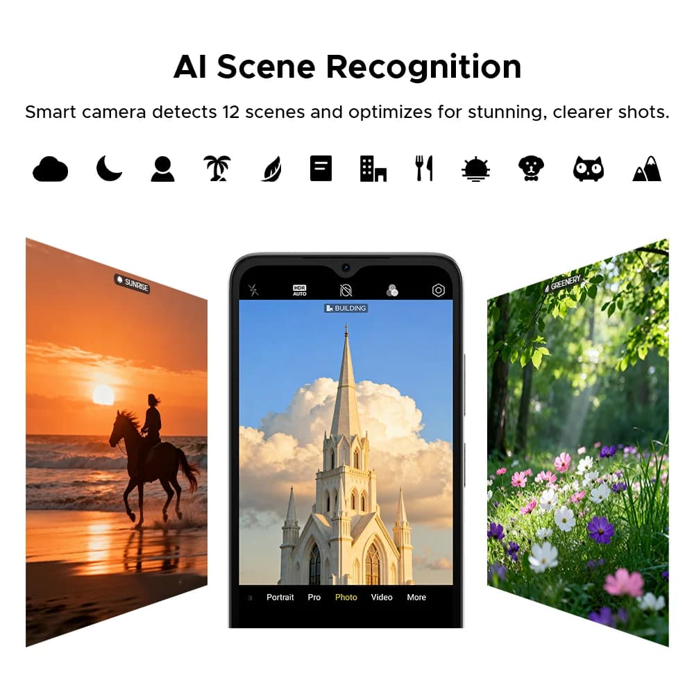 Global Version DOOGEE Note 56 Smartphone Android 16 6150mAh Large Battery 6.56'' 90Hz Display 24GB 64GB Mobile Phone - 6