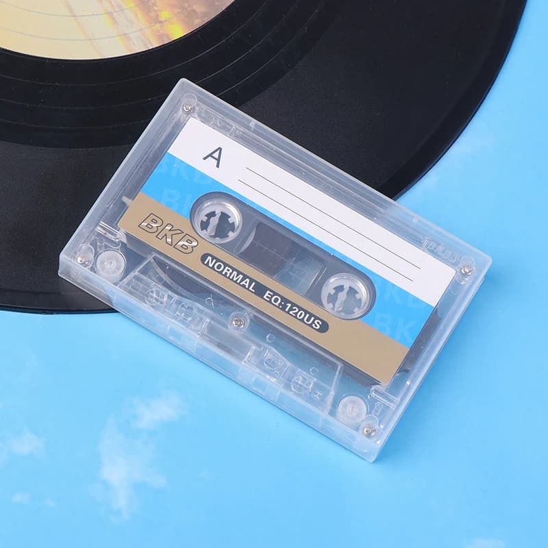 شريط تسجيل صوتي فارغ 60 دقيقة - كاسيت صوتي قابل للتخصيص DIY لهدايا أعياد الميلاد والذكرى السنوية، حفظ Retro VoiceChip - 5