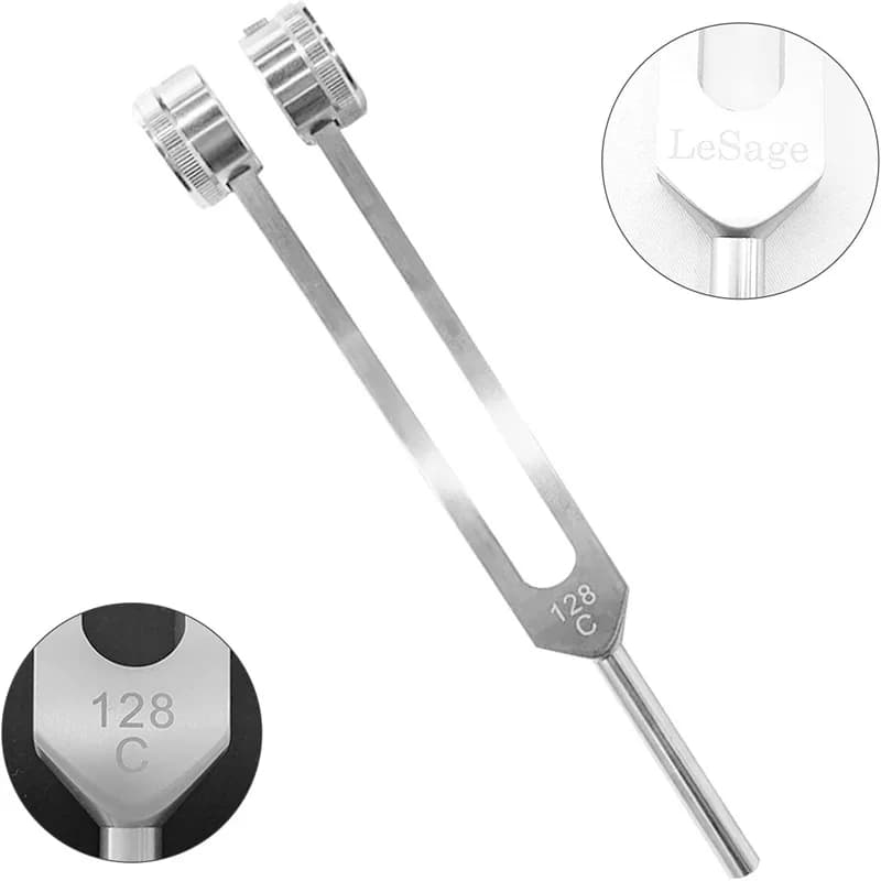 128 Hz Tuning Fork Set Weighted Bio-Acoustic Tuning Fork for Healing Chakra,Sound Therapy,Reliever Stress - 4