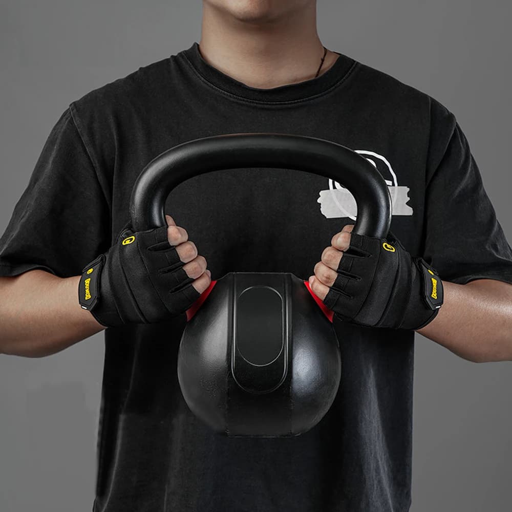 1Pair  Unisex Workout Gloves Full Palm Protection Weight Lifting Gym Gloves for Training Cycling Fitness Exercise - 3