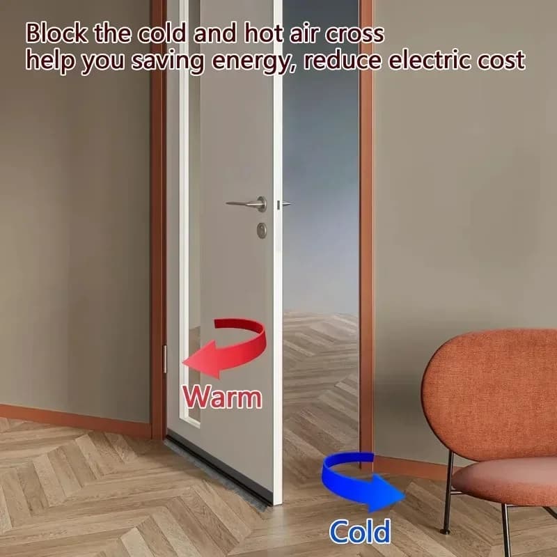 Door Sealing Strip Self-adhesive Door Bottom Gap Filling Sealing Strips Insect Proof Brush Strip Windproof Soundproof Door Tape - 3