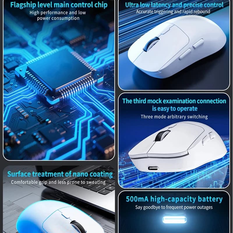 Lenovo Mouse Bluetooth 2.4G Wireless Three-Mode Rechargeable Ergonomic Office Gaming Portable Mice For iPad PC Laptop Mouse ﻿ - 6