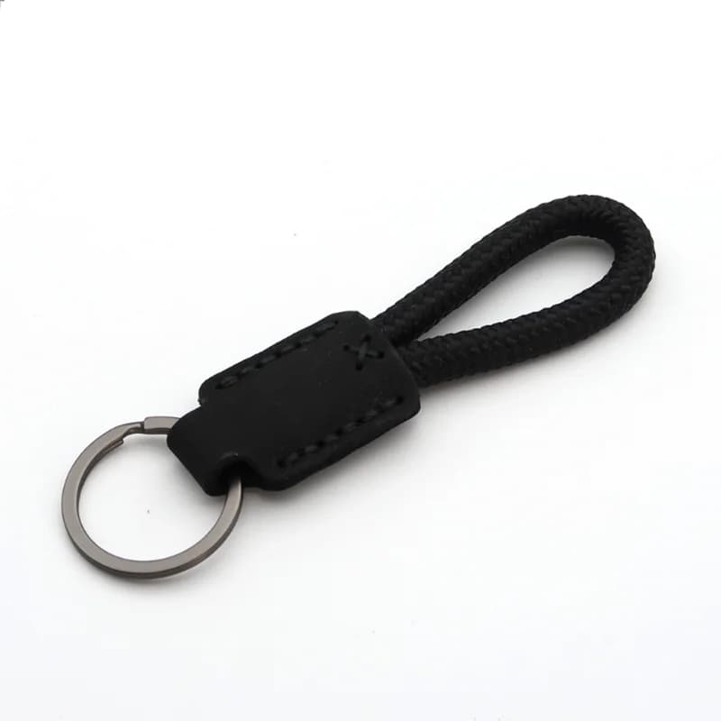 New Classic Vintage Cow Leather Keychain Men Personality Fashion Leather Car Key Ring - 6