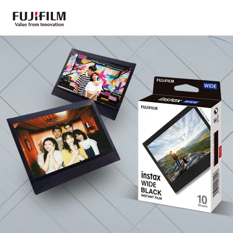 10-100 Sheets Fujifilm Fuji Instax 5 Inch Wide Film White Edge Paper For Fuji Instant Camera 300/200/210/100/500AF Photo Paper - 6