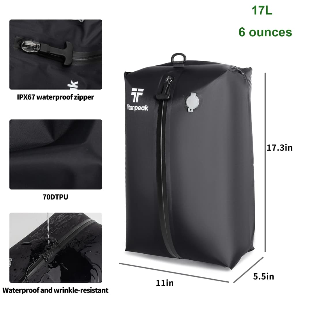 Vacuum Bags for Travel Luggage with Pump (DOUBLE CLICK TO START）,Reusable Space Saver Waterproof Compression Bags for Suitcase - 4