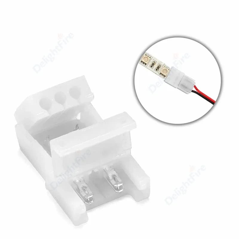 موصلات شرائط LED من 1 إلى 100 قطعة، 2/3/4pin، 5V و12V، موصلات أسلاك نحاسية لشرائط 5050 RGB WS2812B