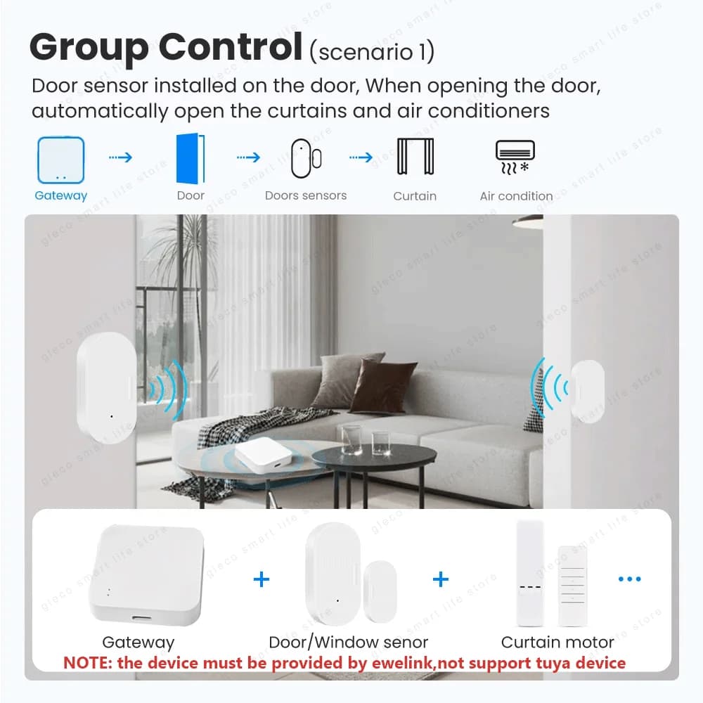 مركز بوابة Zigbee لاسلكي جسر أتمتة منزلية ذكية لأجهزة Zigbee عبر تطبيق Ewelink يعمل مع Alexa وGoogle Assistant وAlice - 5