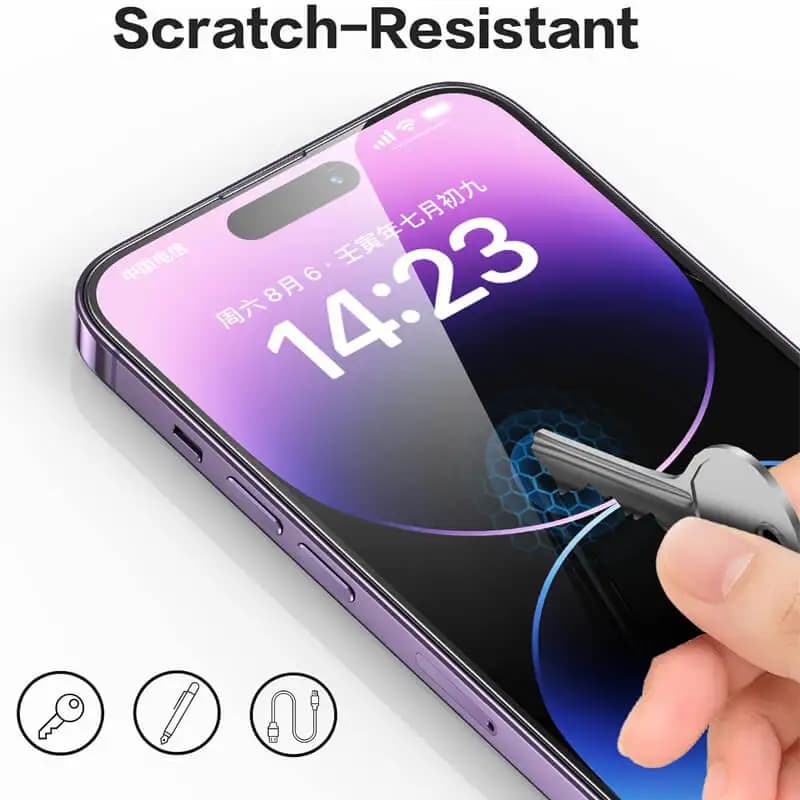 Tempered Glass for iPhone 14 Pro 15 16 17 18 13 12 11 Pro Max Screen Protector for iPhone 15 Pro Mica for iPhone 13 14 Pro Glass - 4