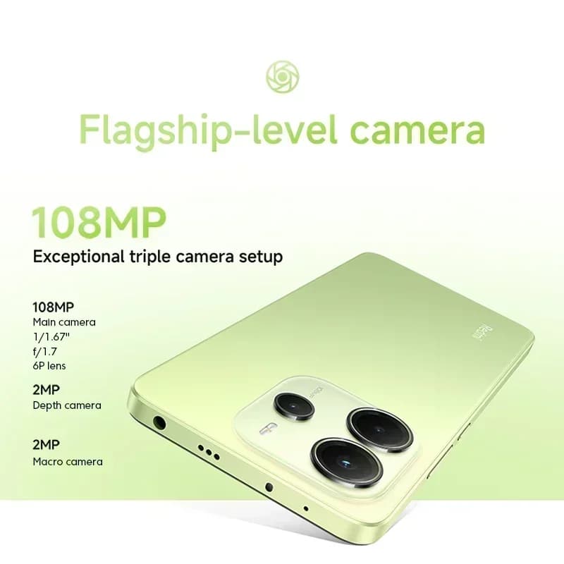 【World Premiere】Global Version Xiaomi Redmi Note 14 MediaTek Helio G99-Ultra 5500mAh 6.67" AMOLED 120Hz Display 108MP  Camera - 6