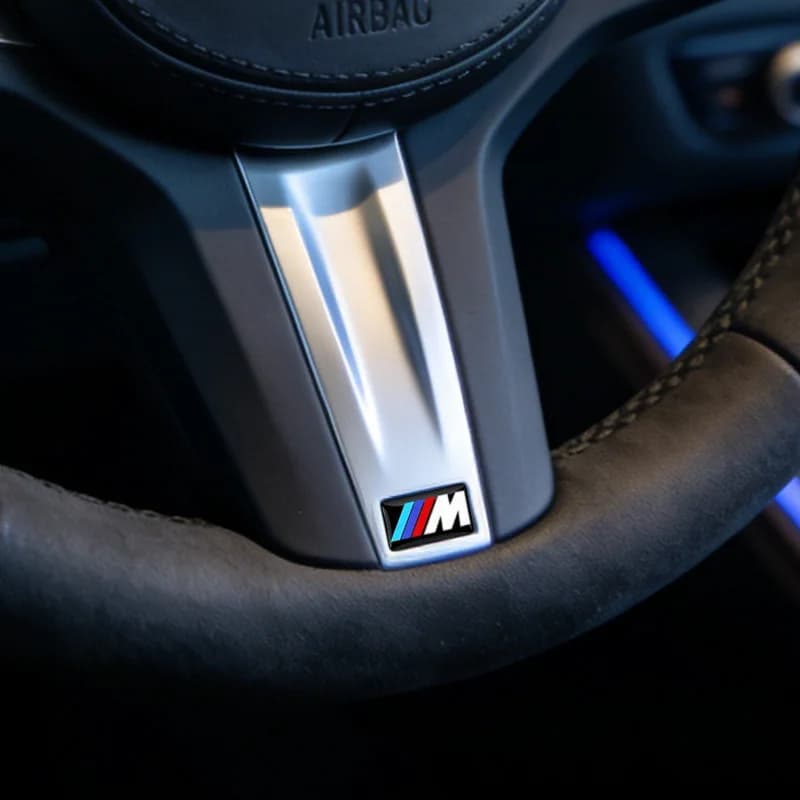 ملصقات عجلة قيادة لسيارات BMW M Performance، متوافقة مع عدة موديلات - 4