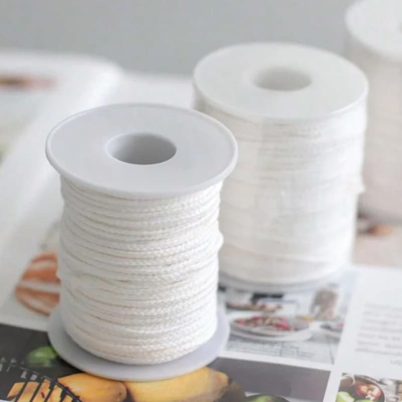 100 قطعة حامل شمعة 61 متر القطن شمعة الفتيل دخاني الروائح أسطواني شمعة الموضوع شمعة صنع عدة DIY بها بنفسك صانع شمعة - 2