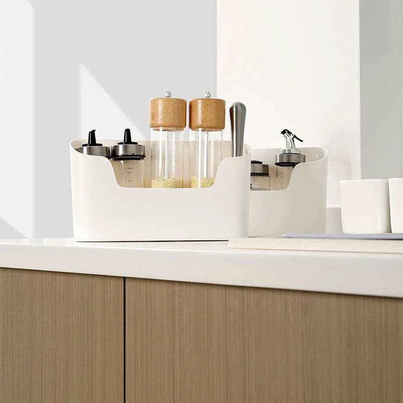 Kitchen Wall-mounted Adhesive Storage Rack Multifunctional Cabinet Door Storage Box Under Sink Drawer Shelf Bathroom Organizer - 3