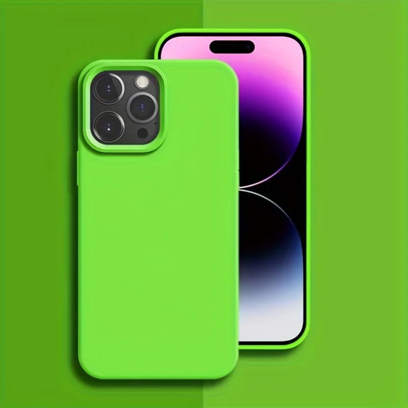Original Silicone Case For iPhone 17 16 15 14 13 12 Pro Max 16 Plus Air Silicone Solid Color Fall and Collision Protection Cover - 5