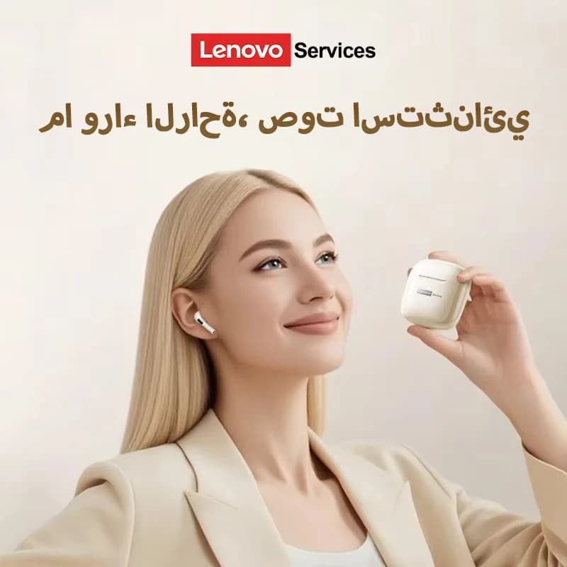 سماعات رأس لينوفو LE201 TWS لاسلكية بلوتوث V6.0، عمر بطارية طويل، سماعات أذن رياضية داخل الأذن، ستيريو HiFi، مكالمات HD - 4
