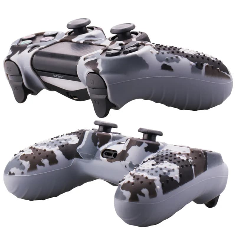 غطاء واقي من السيليكون الناعم المضاد للانزلاق من الجيل المطاطي لـ SONY Playstation 4 PS4 وحدة تحكم PS4 Pro Slim Gamepad - 6