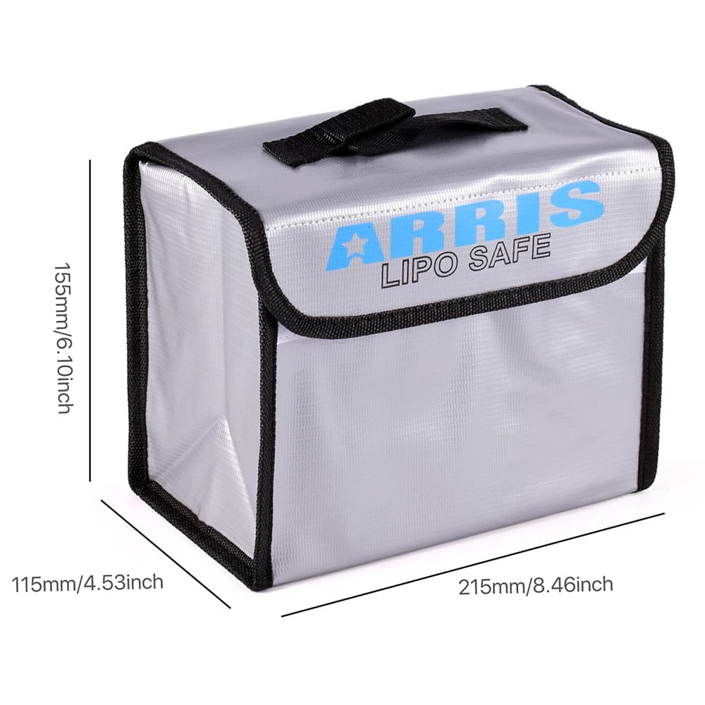 حقيبة أمان مقاومة للحريق والانفجار لبطاريات ليبو لسباقات التحكم عن بعد وطائرات بدون طيار - 3