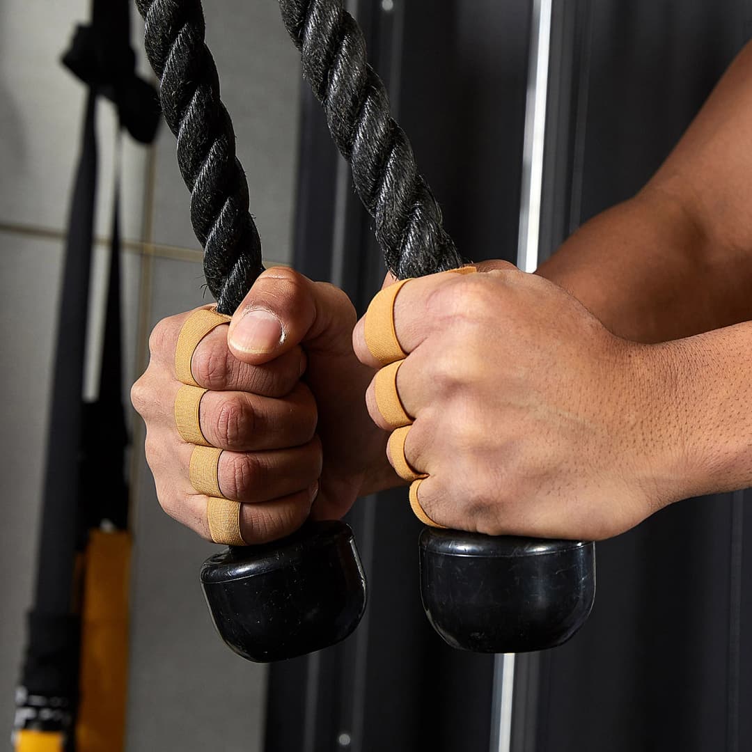 Cowhide weightlifting training gloves with palm protection for men's and women's fitness, gymnastics, grip strength, pull ups, a - 2