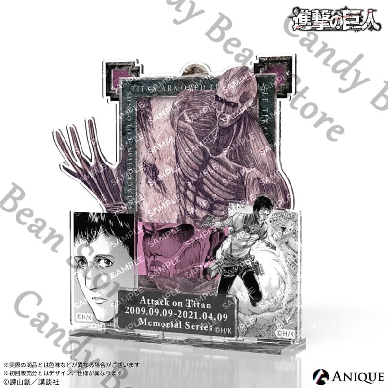 هجوم رسمي على تيتان آني ليونهارت راينر براون أرمين أليرت زي تنكري أكريليك لافتة واقفة شخصية كرتونية حامل هدية - 5