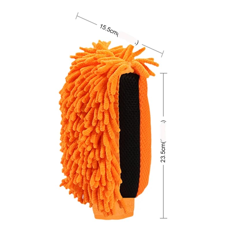 Double-faced Car Wash Microfiber Chenille Gloves Thick Car Cleaning Mitt Wax Detailing Brush Glove for Car Care Accessories - 2