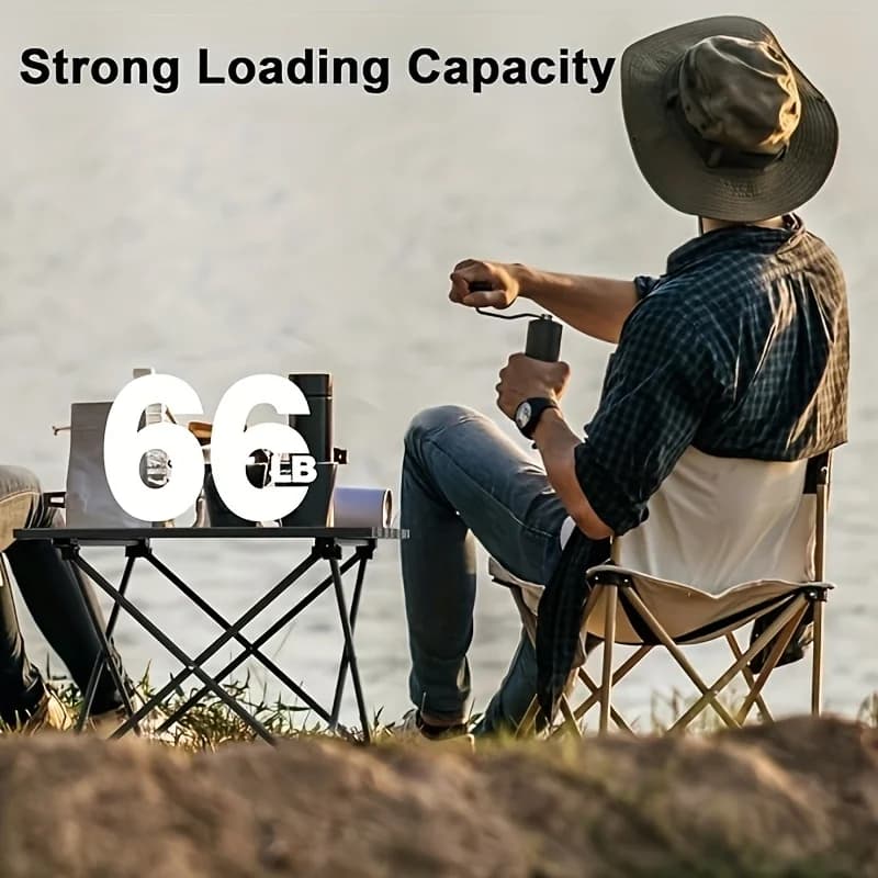 Portable Folding Camp Side Table Multifunctional Beach Picnic Backpack Table for Outdoor Cooking BBQ Hiking Boating - 5