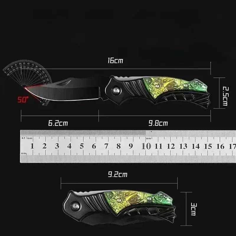 2025 new high quality  Portable Outdoor Folding Pocket Knife - Sharp Survival Knife for Camping, Hiking - 4