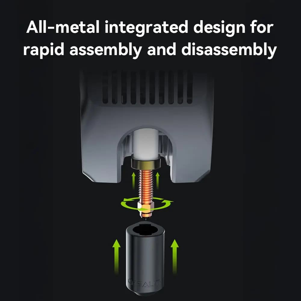 Creality K2/K2 Plus/Hi Combo For 3D Printer Parts  Quick-Swap Nozzle Quick-Release Bi-Metal Hardened Steel High-Flow Hotend Kit - 3