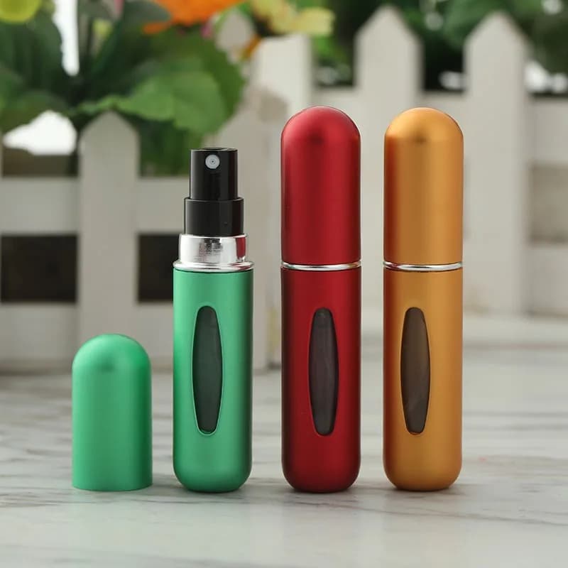 5 مل/قطعة زجاجة عطر معدنية قابلة لإعادة التعبئة مع مضخة رذاذ عطر حاوية مستحضرات تجميل محمولة للسفر زجاجة مرش رذاذ صغيرة - 6