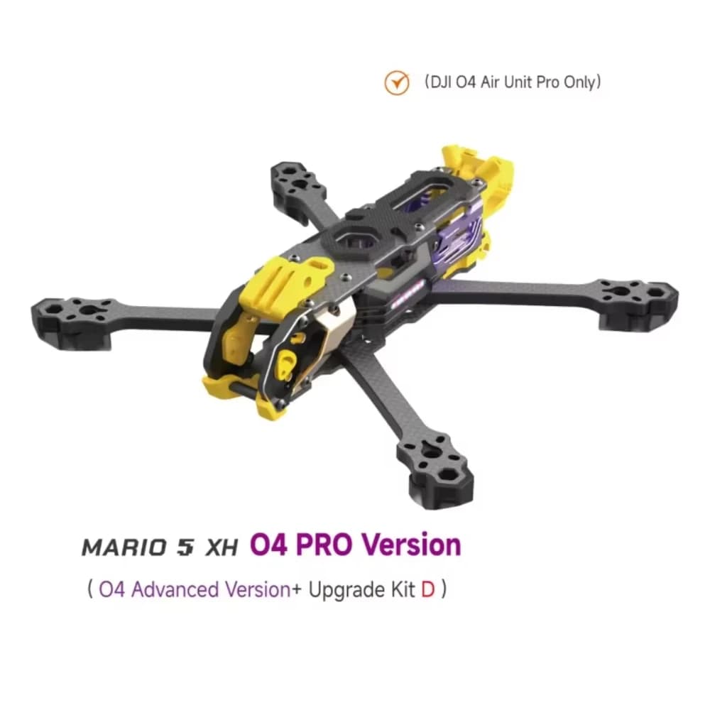 مجموعة إطار SpeedyBee Mario 5 O4 إصدار DC/XH مع لوحة ألياف كربونية FPV Freestyle طائرة سباق RC