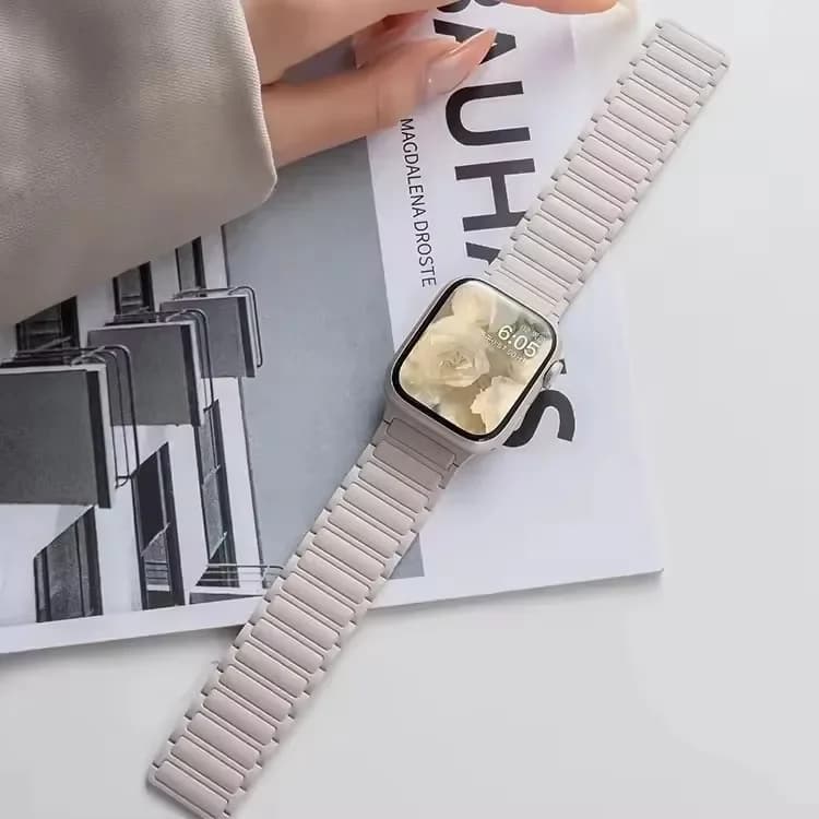 حزام سيليكون لساعة أبل 46 مللي متر 42 مللي متر 49 مللي متر 45 مللي متر 41 مللي متر 44 مللي متر 40 مللي متر شريط مغناطيسي لساعة أبل الترا 2 سلسلة 11 10 9 8 7 6 SE 5 4 3 - 4