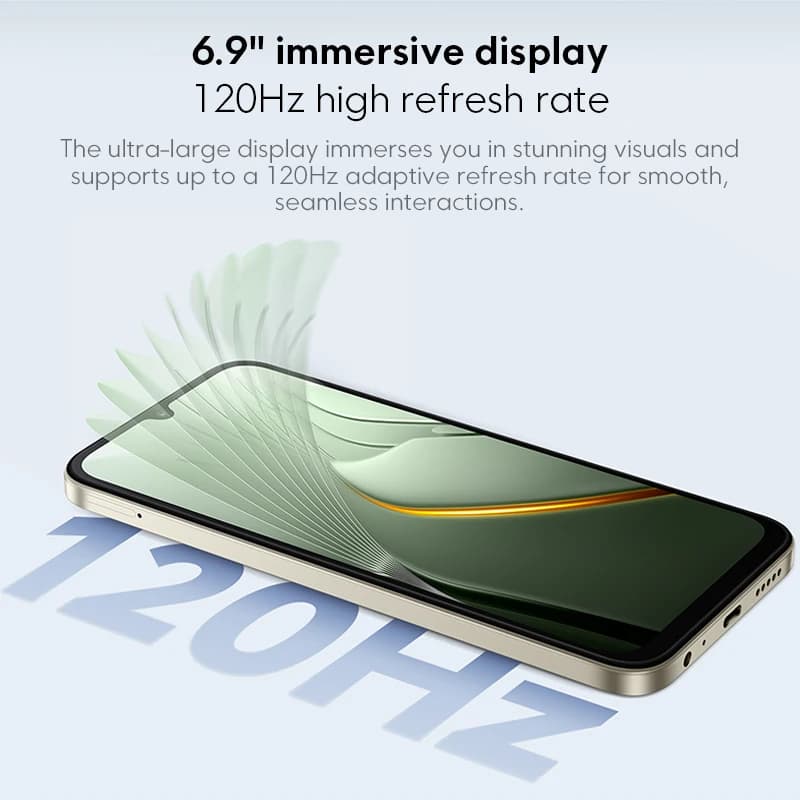 هاتف POCO C81 Pro - الإصدار العالمي، معالج UNISOC T7250، شاشة LCD بحجم 6.9 بوصة، كاميرا 13 ميجابكسل، شحن 15 واط، بطارية 6000 مللي أمبير - 4