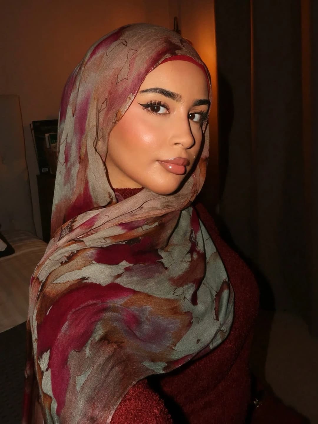 حجاب نسائي إسلامي مطبوع عليه ألوان مائية أنماط بوهيمية وشاح ناعم أوشحة رمضان وشاح الحجاب شالات عمامة حجاب قابل للتنفس