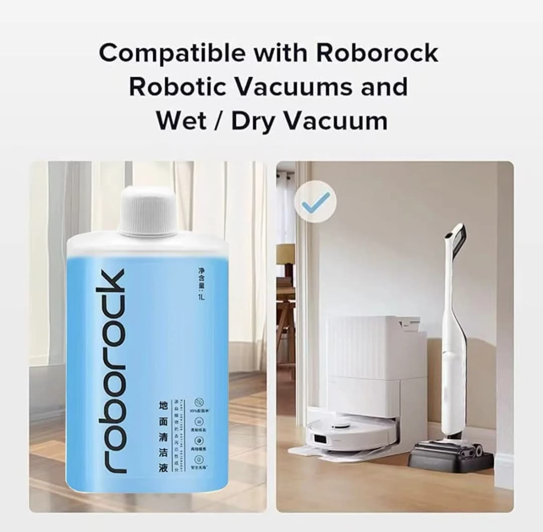محلول تنظيف أرضيات أصلي Roborock Q Revo MaxV / Q Revo S / Q Revo Pro / Q Revo / Qrevo Curv، إكسسوارات سائلة 1 لتر - 3
