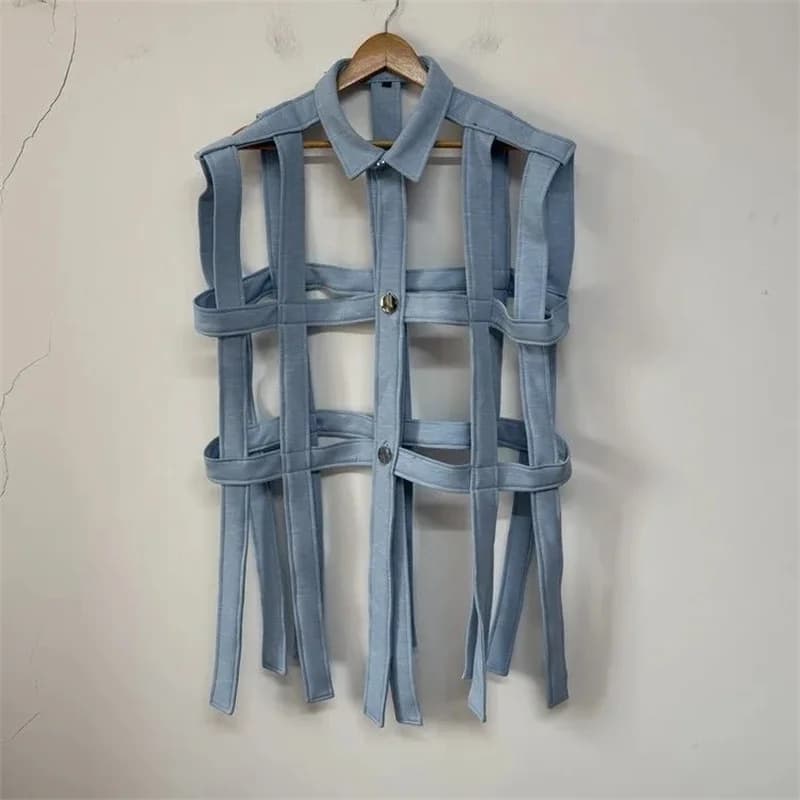 قمصان وبلوزات أحادية الصدر من ماركة Tide، تصميم عصري ومميز، قميص أجوكير مجوف للسيدات