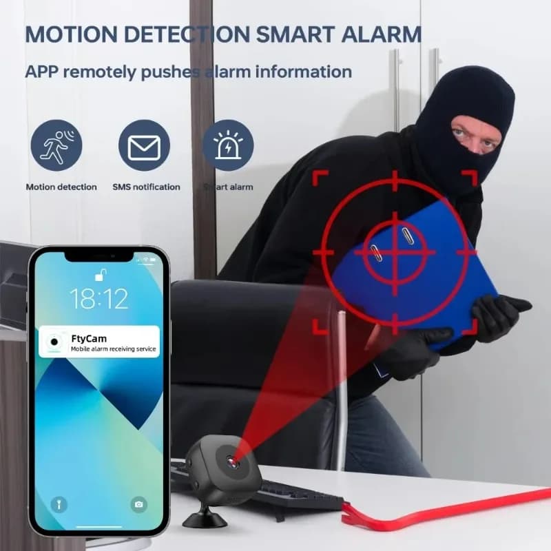 New Mini Security Camera HD Night Vision High Definition WiFi Monitor Waterproof Motion Detect Surveillance Smart Home Use - 3