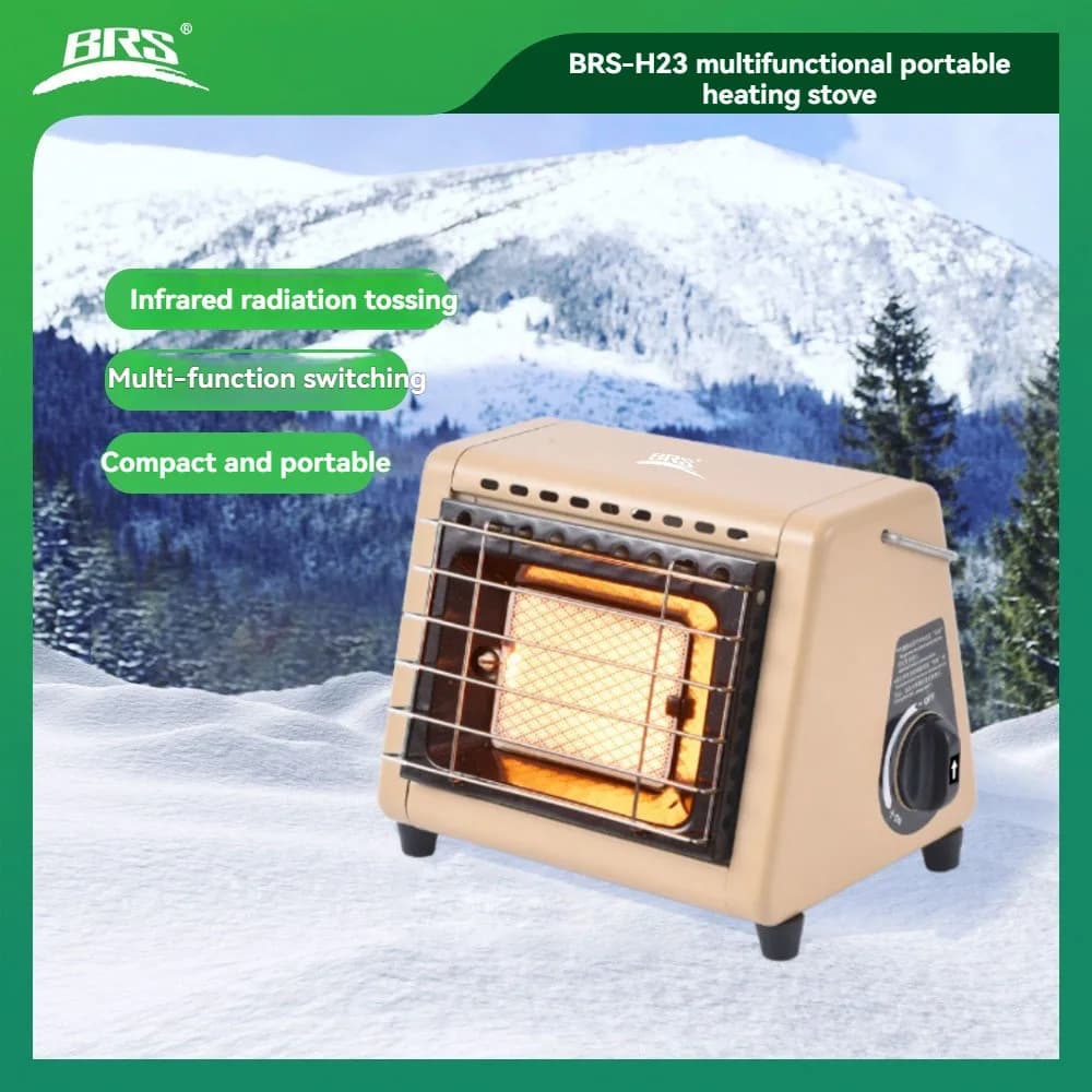 BRS-H23 Outdoor Portable Gas Heater Tent Heater For Home Energy Saving Camping Heating Stove Saving Gases Heater Fishing Gear
