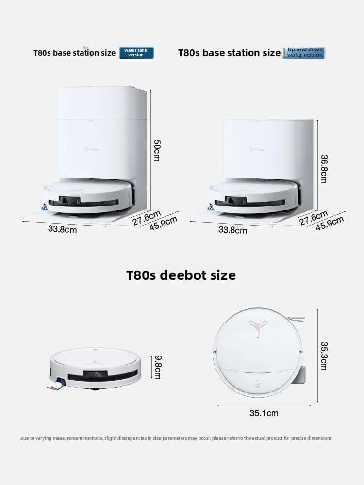 منتج جديد إيكوفاكس T80S روبوت كنس متعدد الوظائف، تنظيف تلقائي، أنبوب حي، غسل جانبي - 3