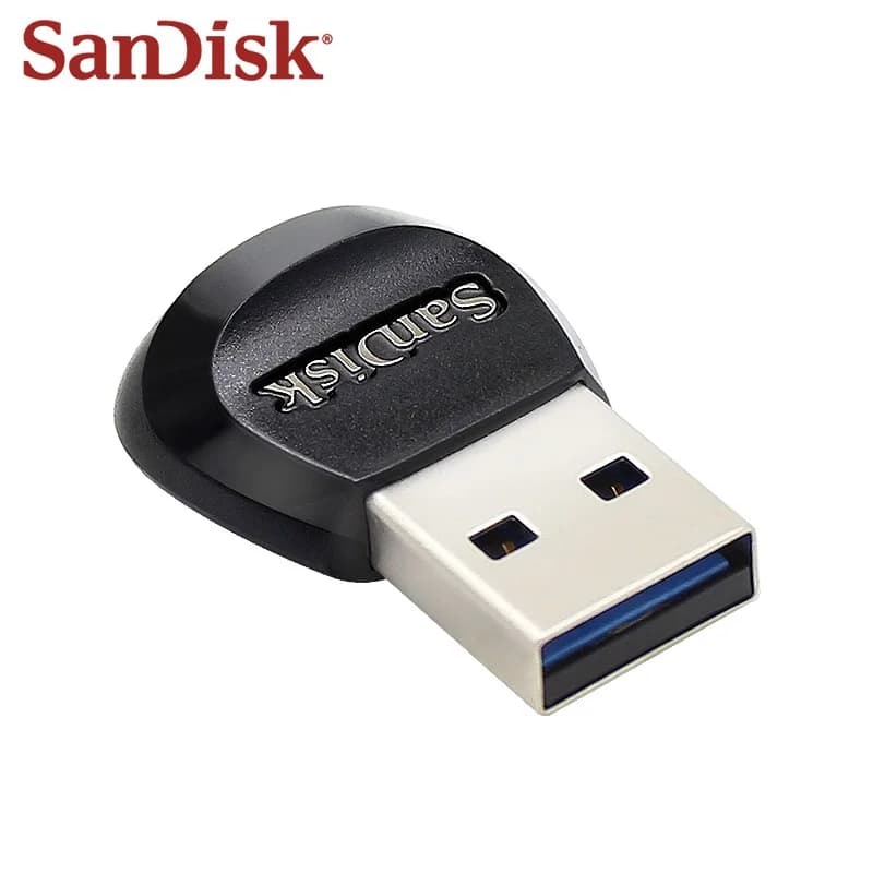 قارئ بطاقات SanDisk MobileMate USB 3.0، قارئ بطاقات microSD، بسرعة تصل إلى 170 ميجابايت/ثانية، قارئ بطاقات TF صغير
