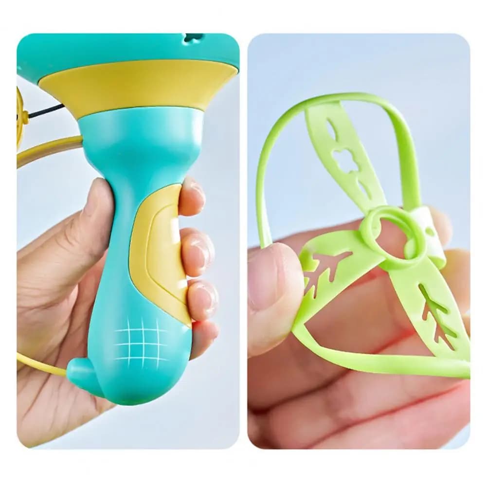 الصحن الطائر القرص قاذفة الاطفال ألعاب طائرة سحب سلسلة UFO رمي الصيد في الهواء الطلق الرياضة المروحة ألعاب أطفال هدية لصبي فتاة - 5