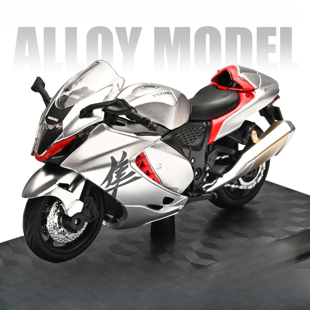 1:18 هايابوسا R1 GSX1000R CBR 1000RR نموذج دراجة نارية مع امتصاص الصدمات للطرق الوعرة، لعبة سيارات