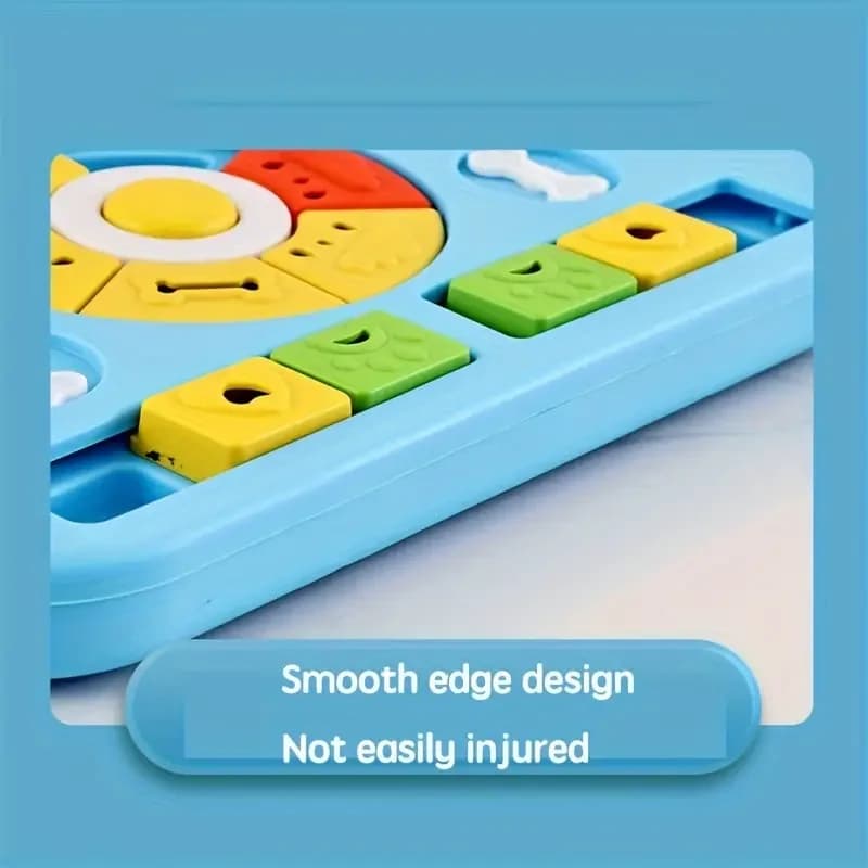 ألعاب وعاء طعام بطيء للحيوانات الأليفة كلاب وقطط صندوق طعام متعدد الوظائف وعاء تغذية ألغاز للحيوانات الأليفة مناسب للحيوانات الصغيرة والمتوسطة - 5