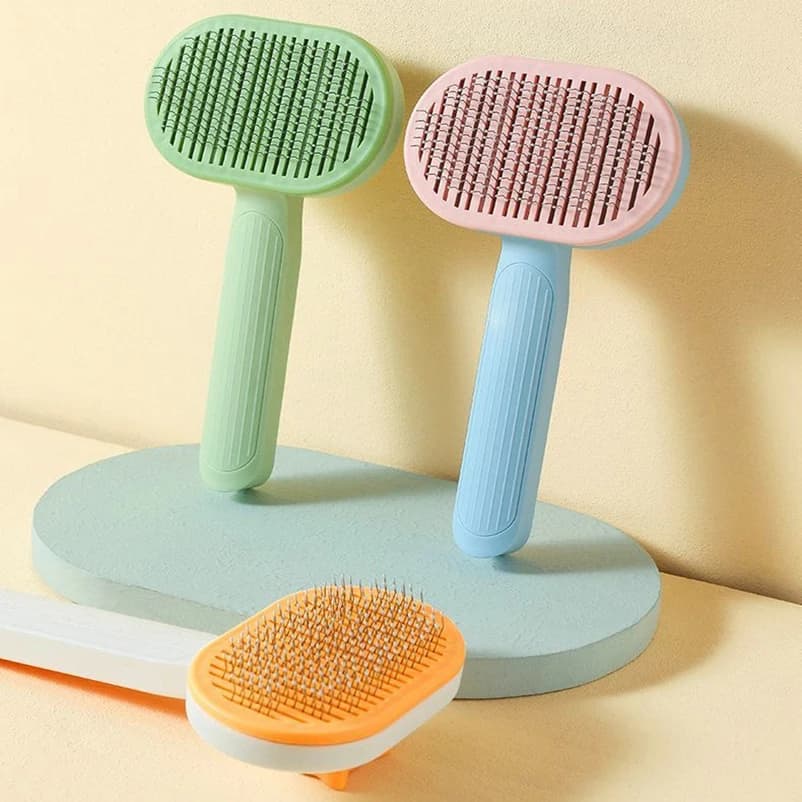 فرشاة قطط لإزالة الشعر للكلاب، إكسسوارات شعر عائمة، فرشاة تنظيف وإزالة الشعر للقطط، لوازم القطط