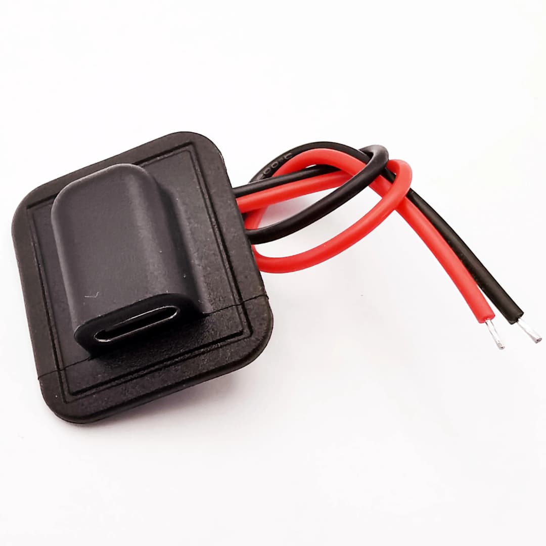 موصل USB من نوع C لشحن الأجهزة، منفذ شحن للحقائب، ملحقات منفذ الطاقة من نوع C - 4