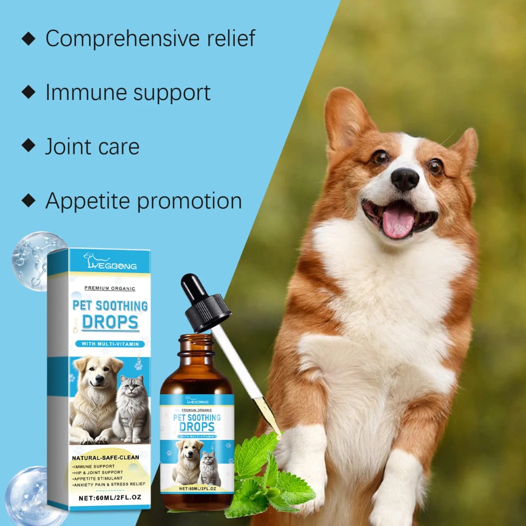 Pet Immunity Boost Care Drops to Relieve Stress and Pain, Enhance Pets' Immunity, Care Supplement for Dogs and Cats - 5